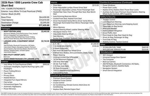 2026 RAM 1500 Laramie