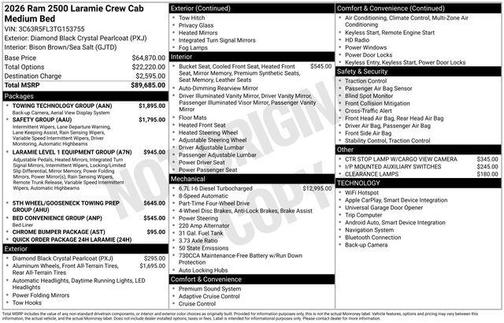 2026 RAM 2500 Laramie