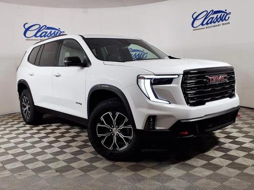 White 2026 GMC Acadia AT4 AWD