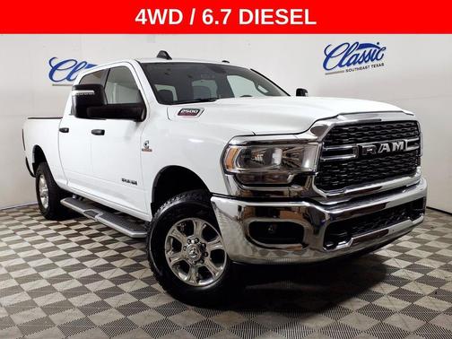 White 2024 RAM 2500 Big Horn Crew Cab 4x4 6'4' Box