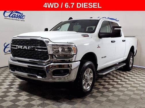 White 2024 RAM 2500 Big Horn Crew Cab 4x4 6'4' Box
