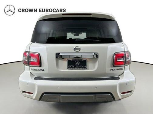 White 2019 Nissan Armada Platinum