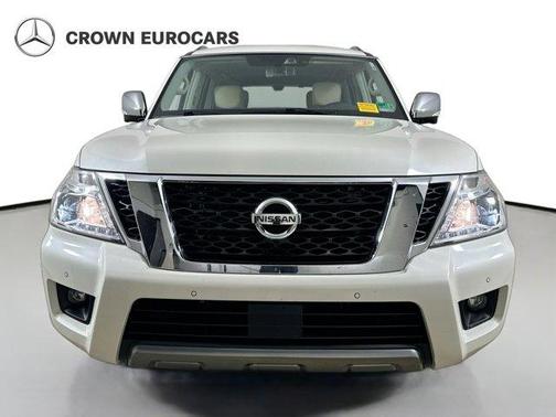 White 2019 Nissan Armada Platinum