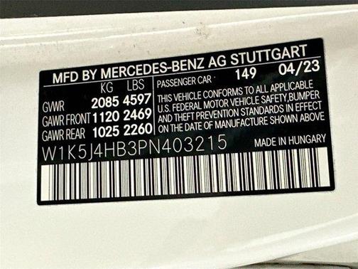 Polar White 2023 Mercedes-Benz CLA 250 Base 4MATIC
