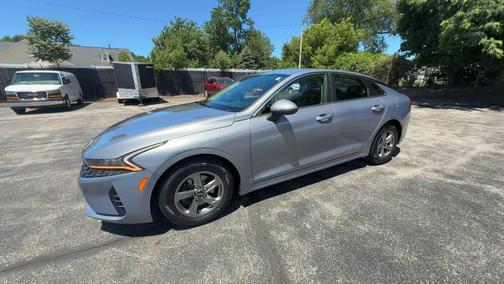 Gray 2021 Kia K5 LXS