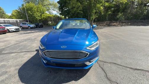 Blue 2017 Ford Fusion SE
