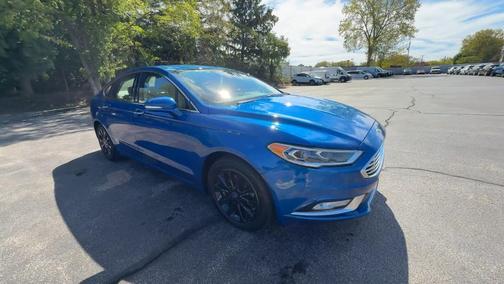 Blue 2017 Ford Fusion SE