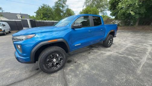 Blue 2023 GMC Canyon Elevation