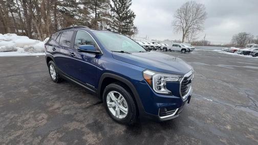 Blue 2023 GMC Terrain SLE