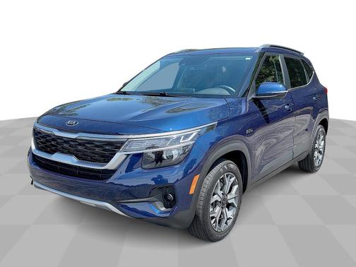 Blue 2021 Kia Seltos EX