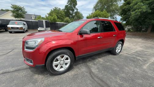 Red 2014 GMC Acadia SLE-2
