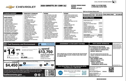 2026 Chevrolet Corvette ZR1