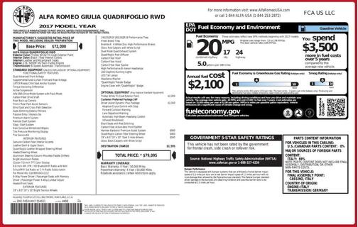 2017 Alfa Romeo Giulia Base