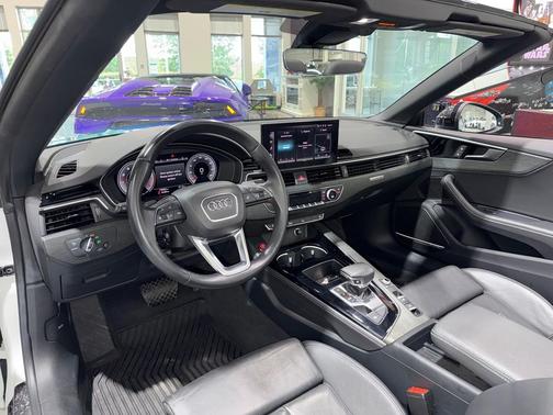 Ibis White/Black Roof 2023 Audi A5 45 S line Premium Plus