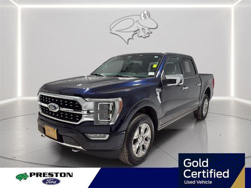 Blue 2022 Ford F-150 Platinum
