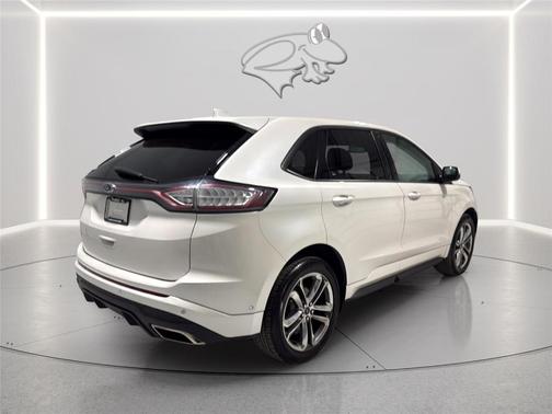 White Platinum Tri-Coat Metallic 2015 Ford Edge Sport