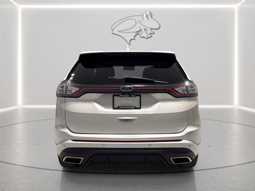 White Platinum Tri-Coat Metallic 2015 Ford Edge Sport
