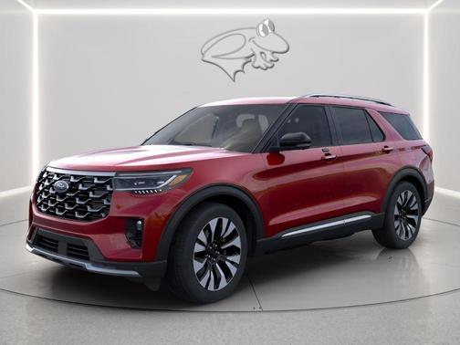 Rapid Red Metallic Tinted Clearcoat 2026 Ford Explorer Platinum