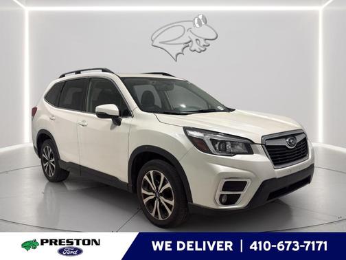 Crystal White Pearl 2020 Subaru Forester Limited
