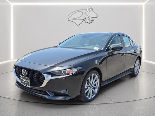 Jet Black Mica 2026 Mazda Mazda3 FWD w/Preferred Package