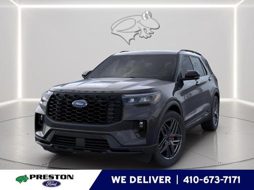 Agate Black Metallic 2026 Ford Explorer ST-Line