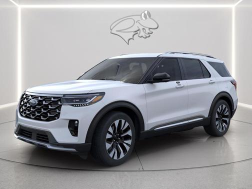 Space White Metallic 2026 Ford Explorer Platinum