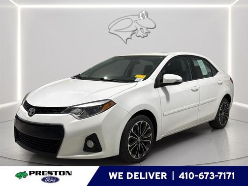 Super White 2014 Toyota Corolla S Plus