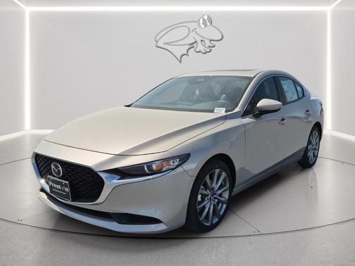 Platinum Quartz Metallic 2026 Mazda Mazda3 FWD w/Preferred Package