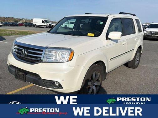 White Diamond Pearl 2013 Honda Pilot Touring