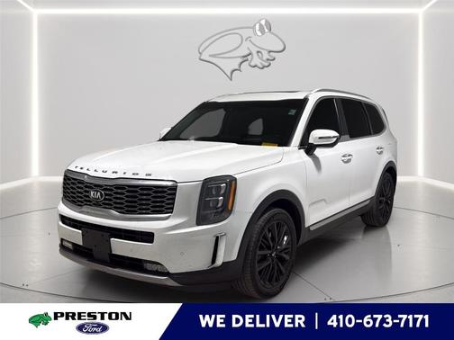 Glacial White Pearl 2021 Kia Telluride SX