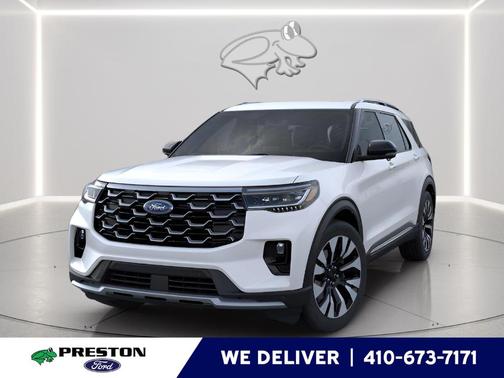 Star White 2026 Ford Explorer Platinum