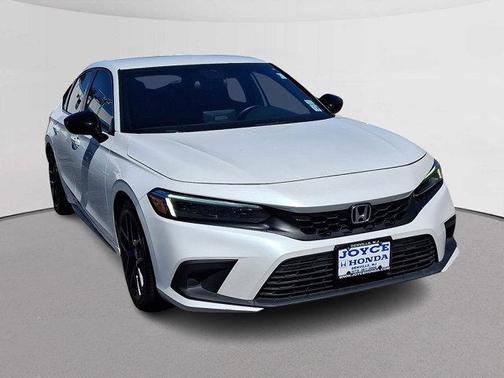 Platinum White Pearl 2023 Honda Civic Sport