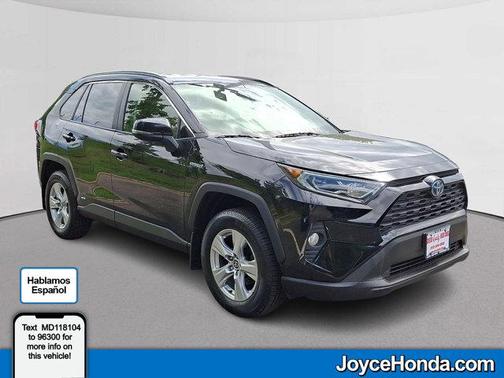 Midnight Black Metallic 2021 Toyota RAV4 Hybrid XLE