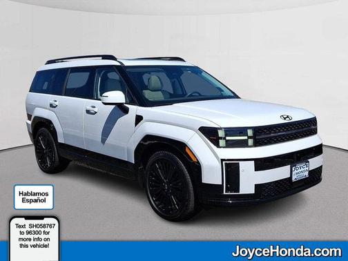 White 2025 Hyundai SANTA FE HEV Calligraphy