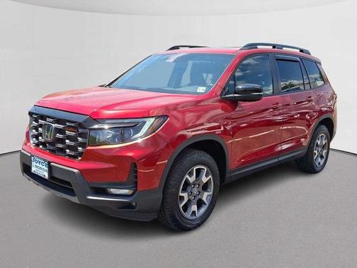 Radiant Red Metallic II 2023 Honda Passport TrailSport