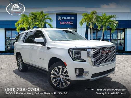 White Frost Tricoat 2023 GMC Yukon Denali