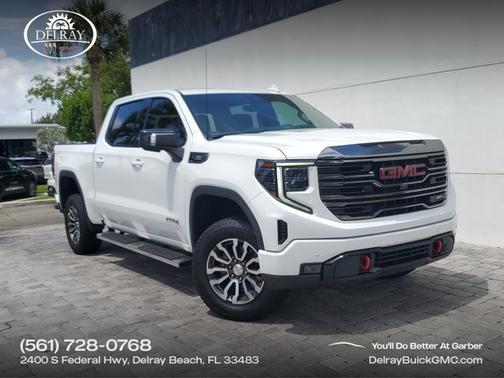 Summit White 2023 GMC Sierra 1500 AT4