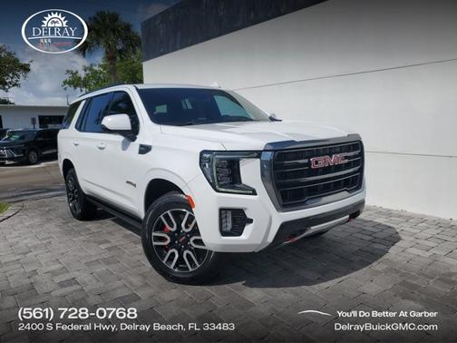 Summit White 2022 GMC Yukon AT4