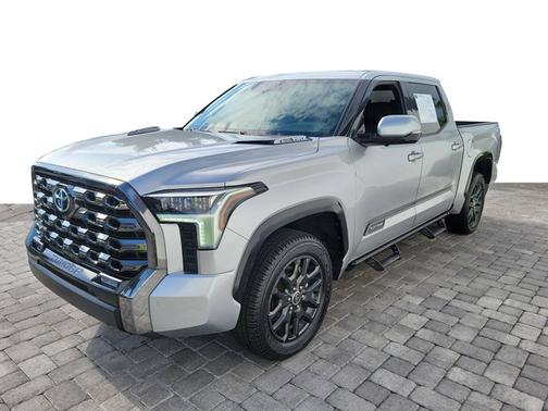 Silver 2023 Toyota Tundra Platinum Hybrid