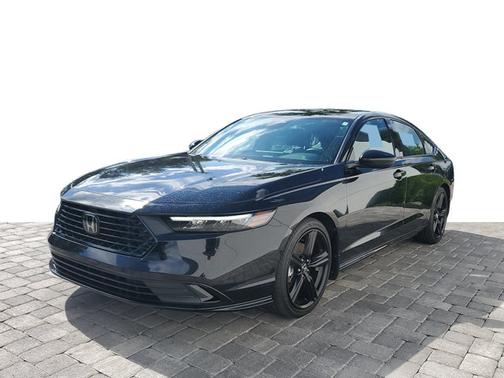 Black 2025 Honda Accord Hybrid Sport-L