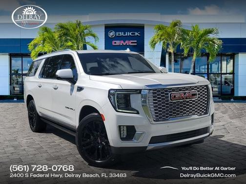 White Frost Tricoat 2022 GMC Yukon XL Denali