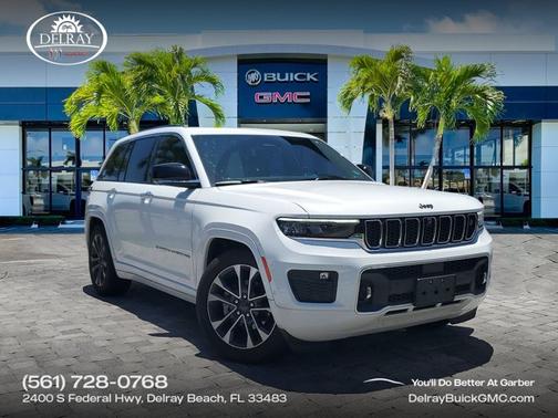 Bright White Clearcoat 2023 Jeep Grand Cherokee Overland