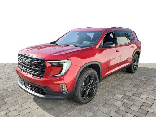 Volcanic Red Tintcoat 2026 GMC Acadia FWD Elevation