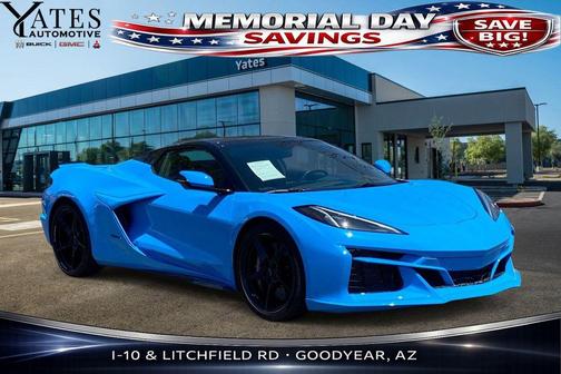 Rapid Blue 2025 Chevrolet Corvette E-Ray RWD Convertible 1LZ