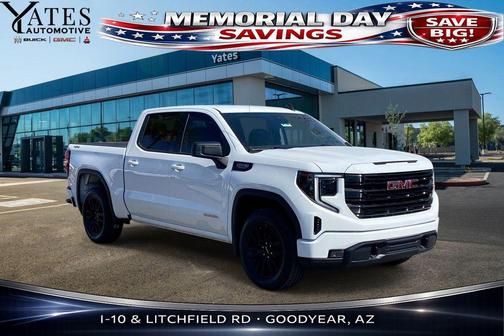Summit White 2024 GMC Sierra 1500 Elevation