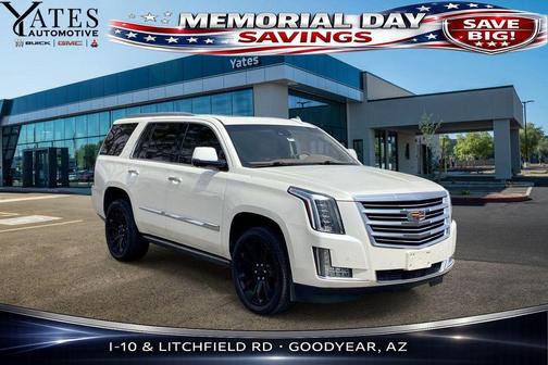 White Diamond Tricoat 2015 Cadillac Escalade Platinum