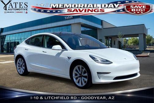 Pearl White Multi-Coat 2019 Tesla Model 3 Mid Range