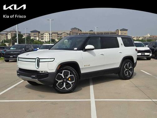 White 2023 Rivian R1S Adventure Quad Motor Large Pack