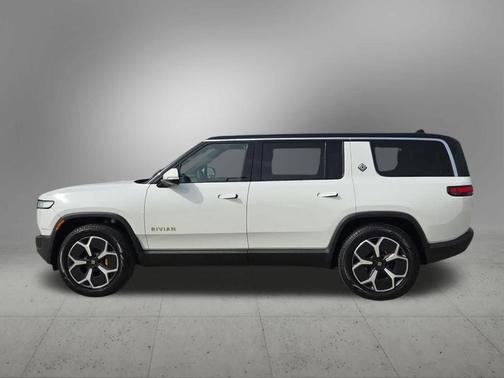 White 2023 Rivian R1S Adventure Quad Motor Large Pack