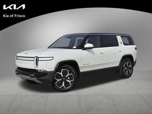 White 2023 Rivian R1S Adventure Quad Motor Large Pack